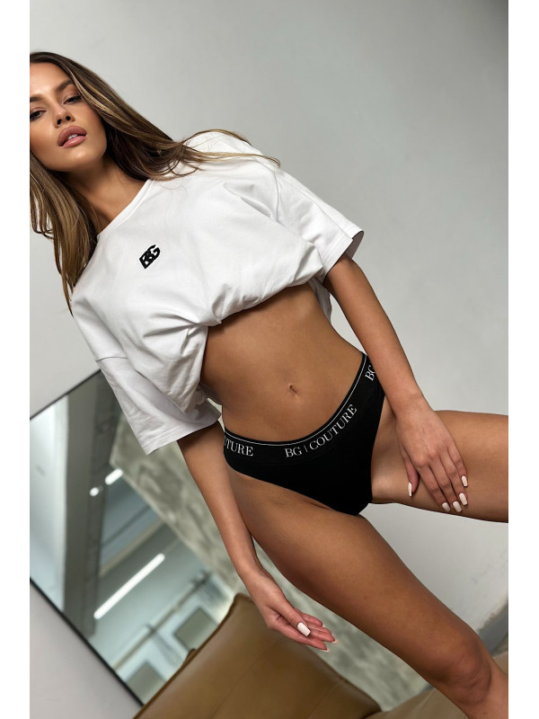Majtki Damskie Stringi BG Naked Czarny (3-pak) - Brandenburg