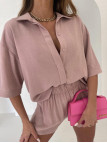 Komplet 2w1 Agatha Fashion Pudrowy