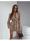 Marynarka Oversize z Wiązaniem Me Gusta Taupe