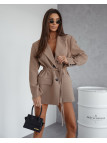 Marynarka Oversize z Wiązaniem Me Gusta Taupe