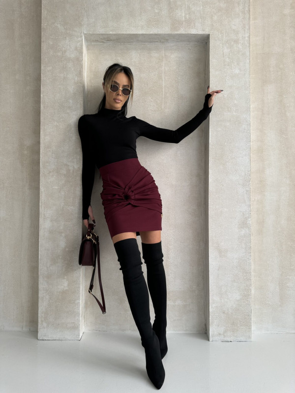 Spódnica EVE Bordo  La Manuel