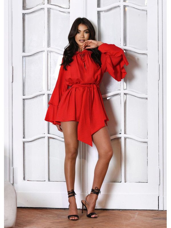 Sukienka Mini BELLUCCI Bali Boho Dress – Czerwona