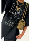T-shirt z logo La Milla Paris - Czarny
