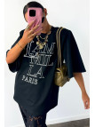 T-shirt z logo La Milla Paris - Czarny