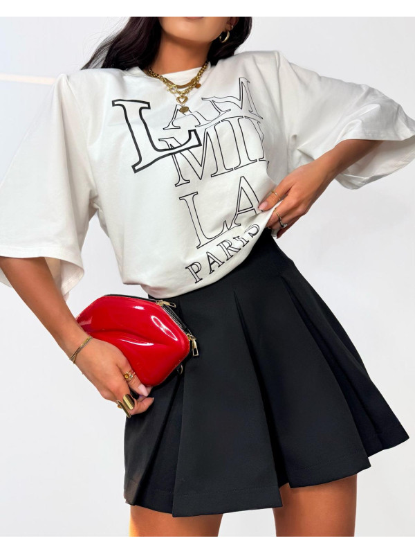T-shirt z logo La Milla Paris - Białay