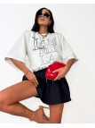 T-shirt z logo La Milla Paris - Białay