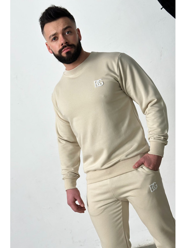 Dres Męski BG BASIC Brand Beżowy - Brandenburg