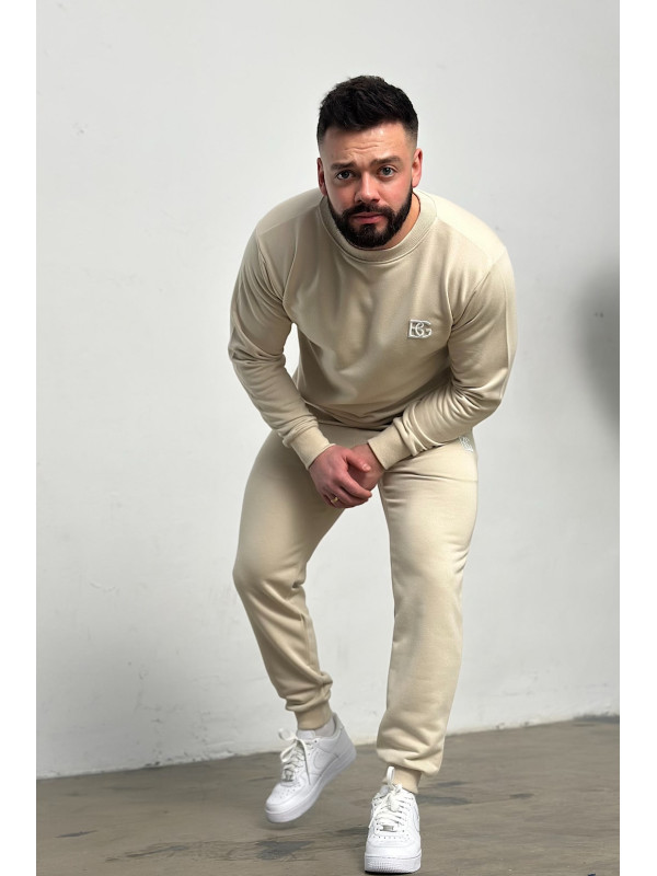 Dres Męski BG BASIC Brand Beżowy - Brandenburg