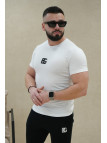 T-SHIRT MĘSKI BG SIGNATURE BIAŁY - CZARNY
