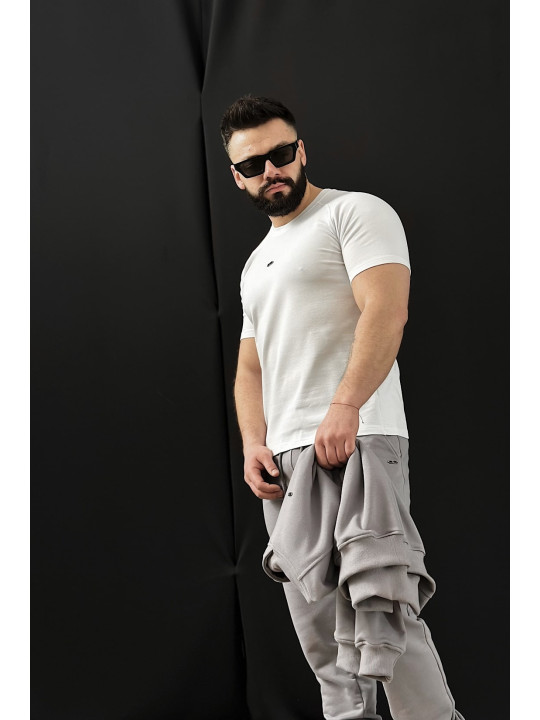 T-SHIRT Męski BG BLADE Biały Brandenburg