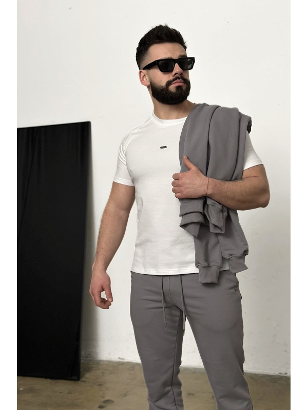 T-SHIRT Męski BG BLADE Biały Brandenburg