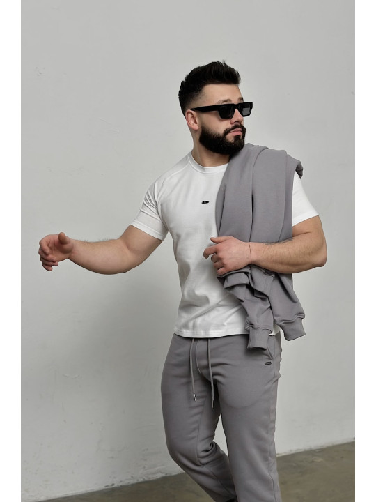 T-SHIRT Męski BG BLADE Biały Brandenburg