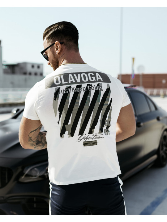 T-shirt męski OLAVOGA SLEEK 2025 Ecru