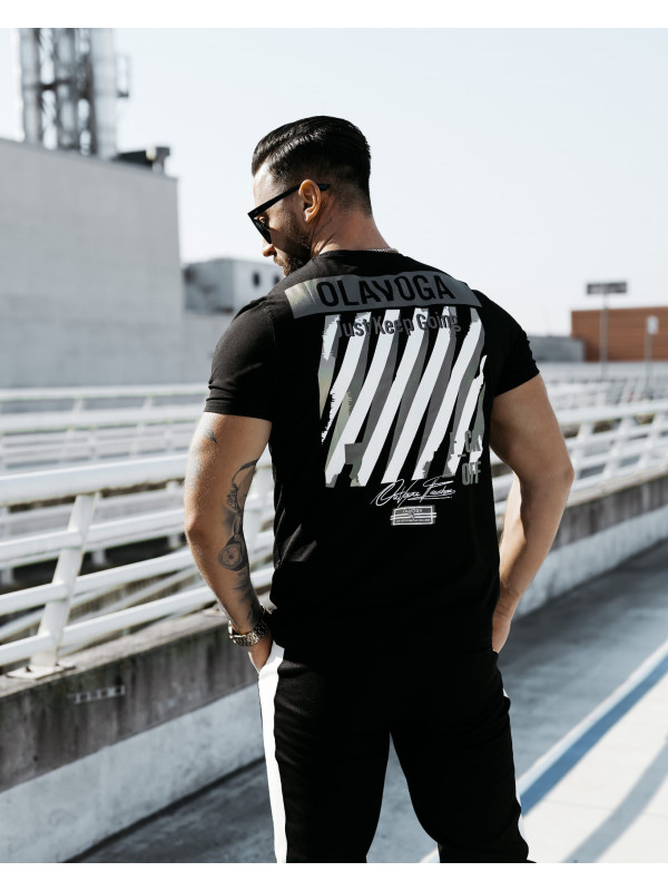T-shirt męski OLAVOGA SLEEK 2025 Czarny