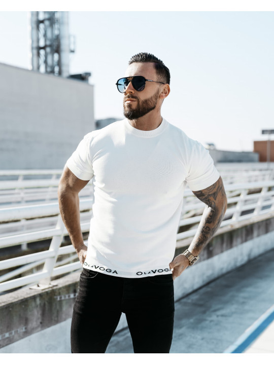 T-shirt męski OLAVOGA NAKIS 2025 Biały
