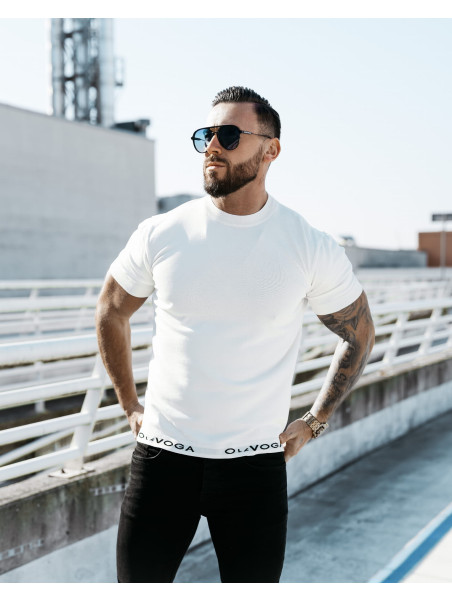 T-shirt męski OLAVOGA NAKIS 2025 Biały