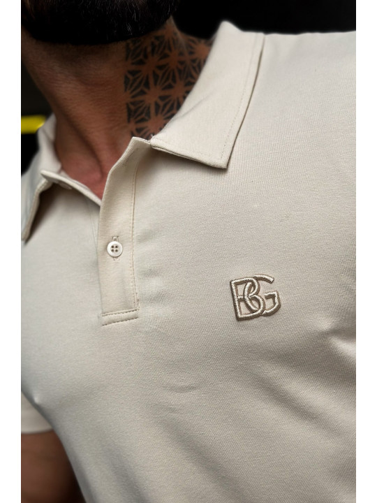 T-Shirt Męski Brandenburg BG Polo Beż