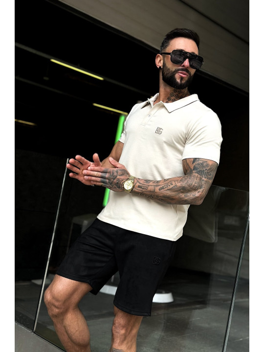 T-Shirt Męski Brandenburg BG Polo Beż