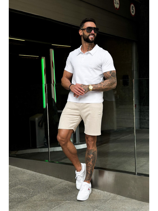 T-Shirt Męski Brandenburg BG Polo Biały