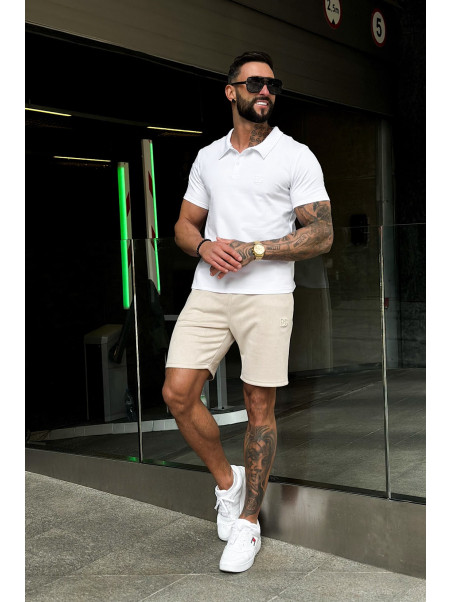 T-Shirt Męski Brandenburg BG Polo Biały